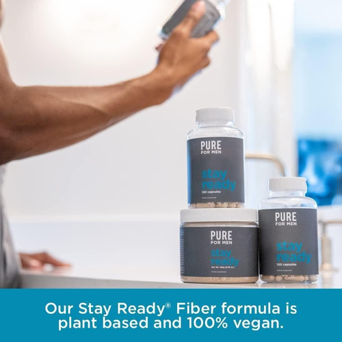 Pure For Men Stay Ready Fibra 240 Cápsulas Veganas