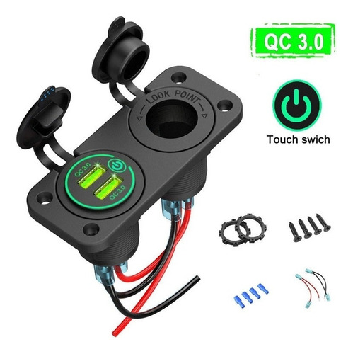 Cargador De Coche Qc 3.0 Con Doble Usb, Enchufe For Encende