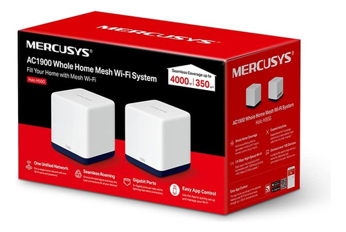 Sistema Wifi Mesh Mercusys Halo H50g 2-pack Ac1900 1300mbps