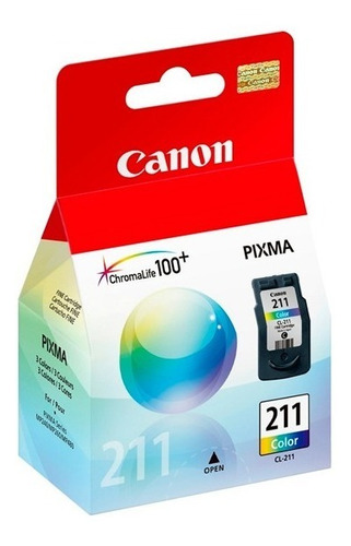 Cartucho Tinta Canon Original Cl 211 Color Pixma Mp 250