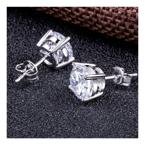 Pendientes De Diamantes Pendientes De Diamantes De Plata De