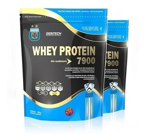 Whey Protein 7900 Gentech X 500 Grs Sin Tacc Afa