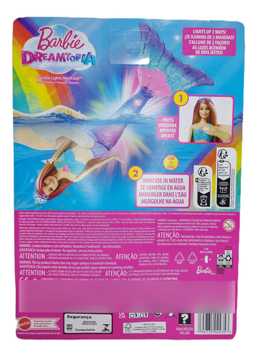 Barbie Sirena Twinkle Lights Mermaid - Dreamtopia Muñeca (Usado)