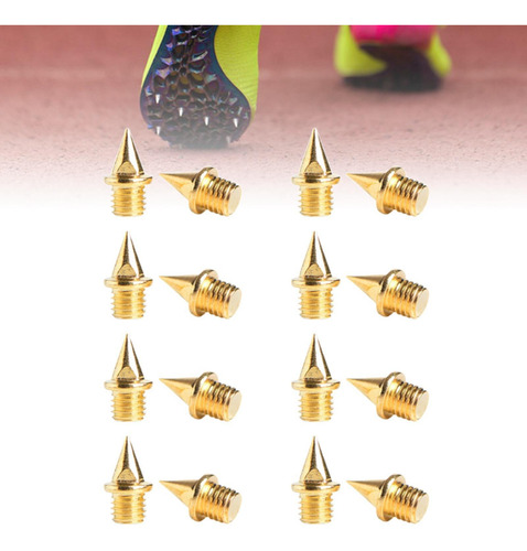 5 X 16x Para Atletismo, Zapatillas Uñas Doradas Afiladas