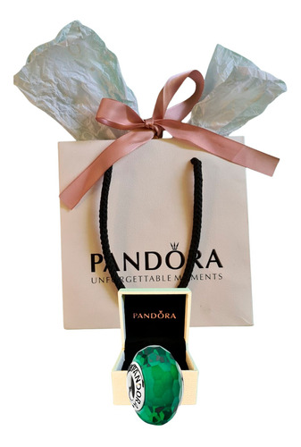 Charm Cristal Facetado Verde Pandora