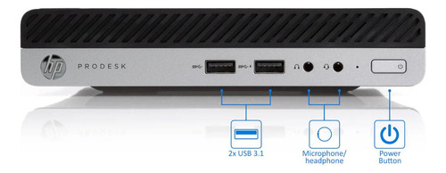 Mini Computador Hp Prodesk 400 G4 I5-8500t 8gb Ddr4 Ssd 240