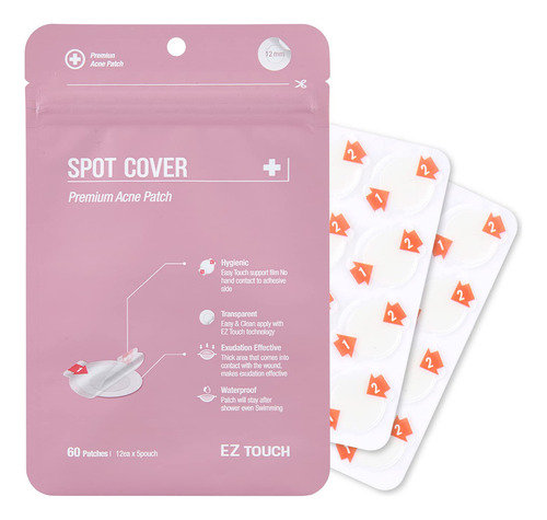 Ez Touch - Parches De Espinilla Para Acné (60 Parches)