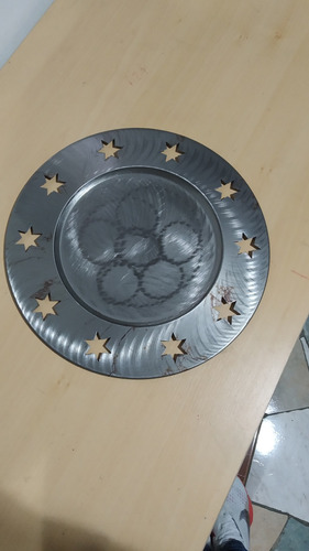 Bandeja Metalica Con Estrellas Con Detalles Para Pintar 4