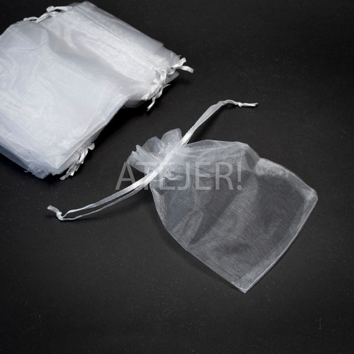 Imagen 9 de 9 de Bolsas De Organza Tul 11 X 15cm X 25 Unid Candy Bar Souvenir