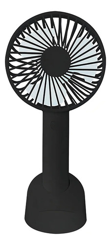 Mini Ventilador De Mano Portátil Recargable Plegable 4 Cm 50 Negro Negro Plástico 3