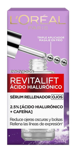Serum De Ojos Loreal Revitalift Acido Hialuronico 20 Ml