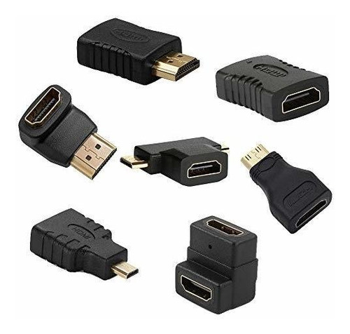 Funten Kit Adaptador Hdmi 7 Mini Micro Hdim Dama