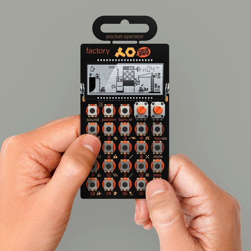 Po-16 Factory Pocket Operator Sinte Drum Teenage Engineering