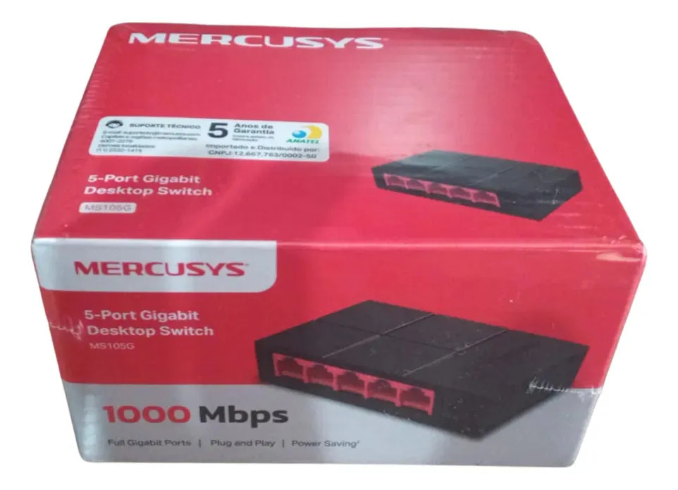 Switch Mercusys MS105G 5 portas Gigabit