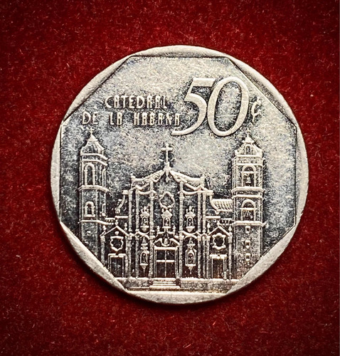 Moneda 50 Centavos Cuba 1994 Km 578 La Habana