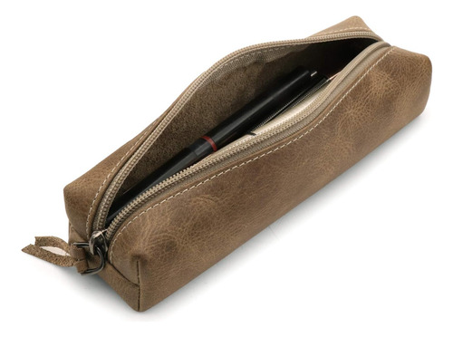 Londo - Estuche Para Lápices Y Cosméticos De Piel Auténtica