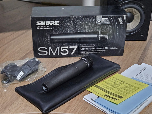 Microfone Shure Sm57-lc Cardióide Dinâmico Original Nfe Preto (Usado)