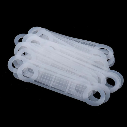 2 X 50 Paquetes Antideslizantes De Silicona Elástica Para G