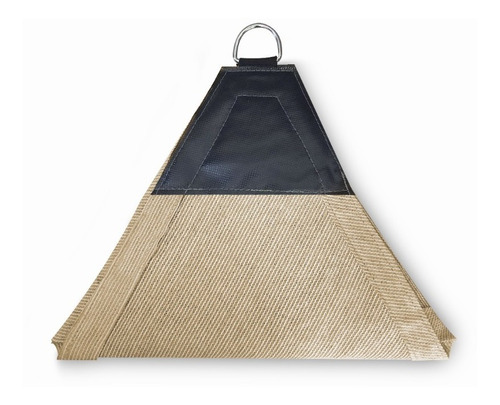 Imagen 9 de 10 de Malla Sombra 90% 5x5x5 M Triangulo Velaria Raschel Beige