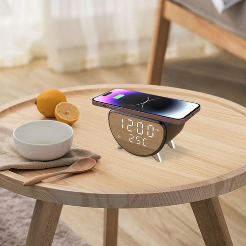 Reloj Con Carga Inalámbrica Base De Carga Inalámbrica Con Pa