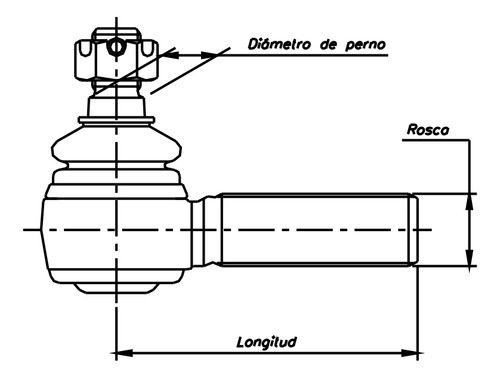 Kit Extremo De Direccion Barra Larga Mercedes Benz 1632 1634