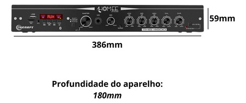 Kit Som Ambiente Amplificado Ths 4600 4 Caixas Som Jbl C521p