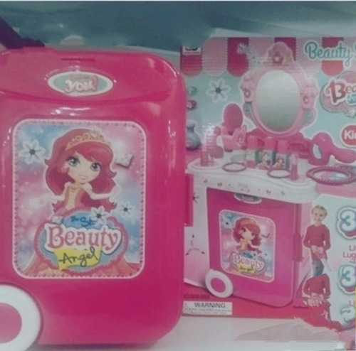 Imagen 2 de 5 de Peinadora Maleta 3 En 1. Con Accesorios De Belleza