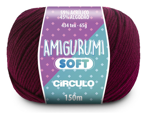 Fio Amigurumi Soft - Circulo Cor 3154 - VINHO