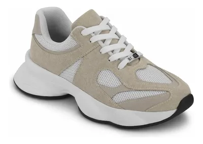Tênis Feminino Vizzano Moda Urbana Leve Confortável Original Branco Off Geométrico 35 Br