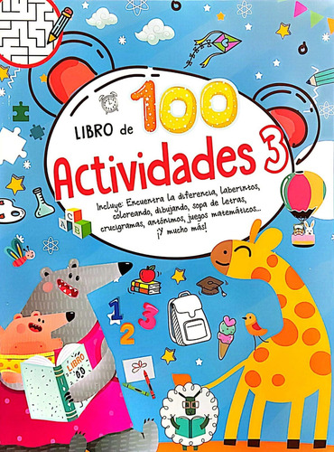 Libro Infantil 100 Actividades Para Niños, De Mammoth. Editorial El Gato De Hojalata, Tapa Blanda En Español