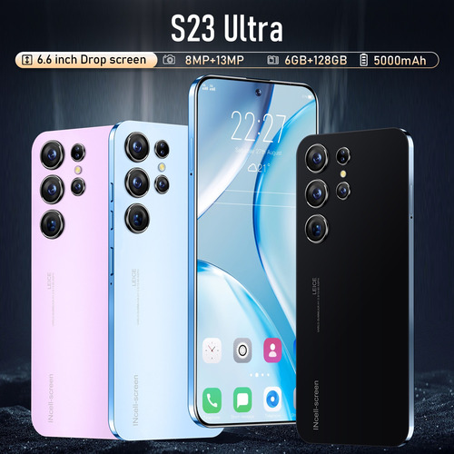 Smartphone S23ultra De 8+256 Gb Con Pantalla Perforada De 7,
