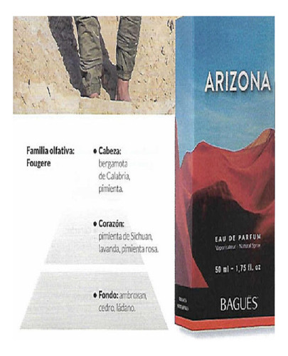 Perfume Arizona Homenaje By Bagues Edp Masculino
