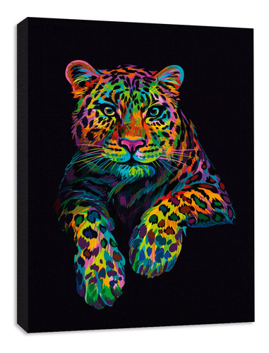 Cuadro Decorativo Canvas Tigre Bengala Vector 80x60