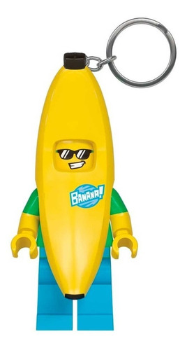 Imagen 1 de 5 de Llavero Con Luz Banana Lego