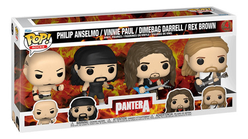 Funko Pop Rocks Pantera 4 Pack