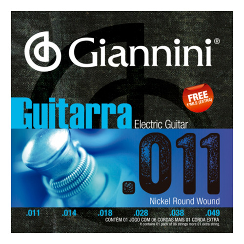 Cuerdas Guitarra Electrica Giannini Geegst11