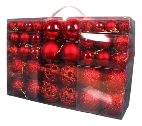 100 Unids Esferas Navideñas Adornos Decoración Inastillable