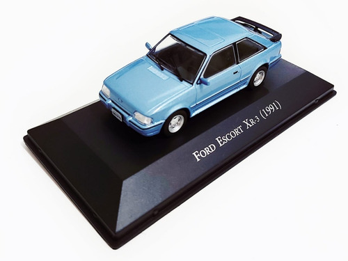 Miniatura Escort Xr3 1991 Carros Inesquecíveis Do Brasil 147 Cor Azul
