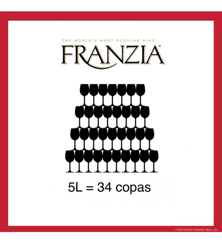 Franzia Vino De Caja Chillable Red 5.0l