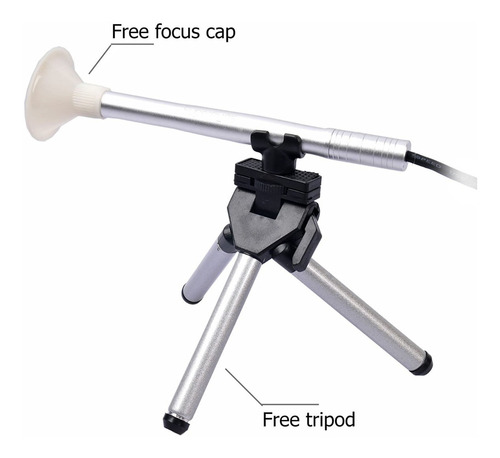 Microscopio Optico Usb 200x Lapiz Metalico Supereyes