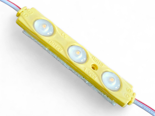 Modulo Rigido De 3 Leds Amarillo 8.5cm