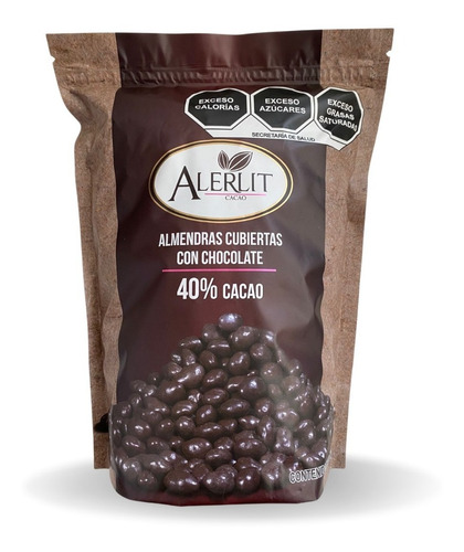 Almendra Cubierta Con Chocolate Real Semiamargo 1kg Dir Fáb
