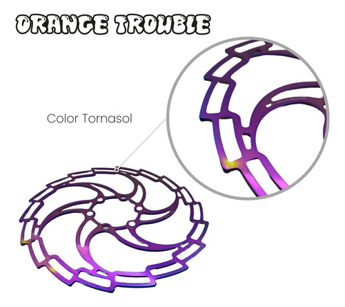Rotor Disco Tornasol 160mm 6t Acero Freno Bicicleta Mtb