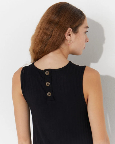 Imagen 5 de 6 de Vestido Lorey - Negro Mujer System