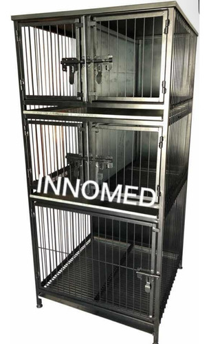 Modulo De 5 Jaulas Veterinaria-canina