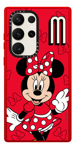 Case  Galaxy S22 Ultra Minnie Mouse Rojo Transparente