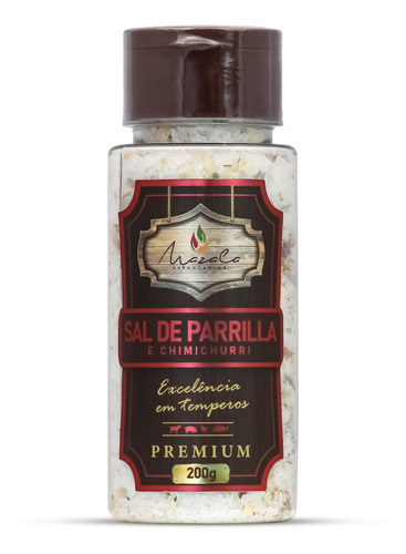 Imagem 1 de 2 de Sal De Parrilla E Chimichurri Para Churrasco Premium 200g