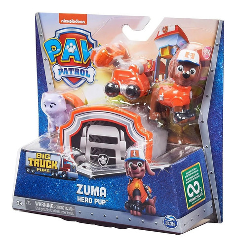 Brinquedo Boneco Patrulha Canina Big Truck Hero Zuma 3132