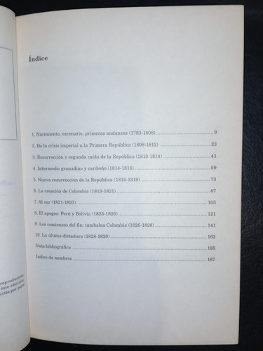Libro Simón Bolívar David Bushnell