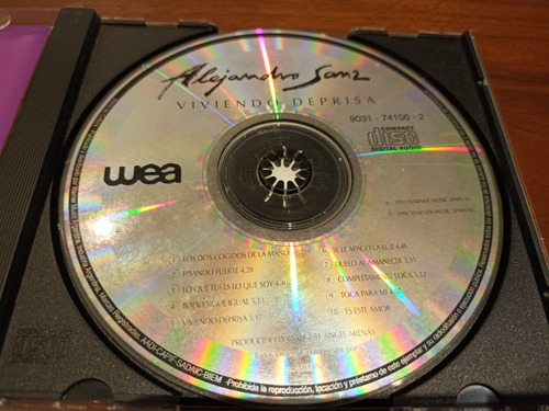 Cd Viviendo Deprisa -alejandro Sanz (Usado)